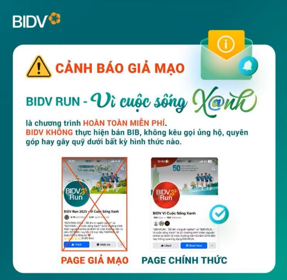 BIDV Cảnh Báo Thực Trạng Giả Mạo Fanpage Ngân Hàng